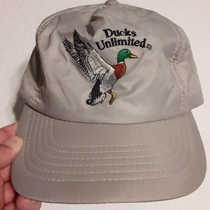 VTG Ducks Unlimited 3M Thinsulate Insulated Embroidered Snapback Hunting Hat/Cap